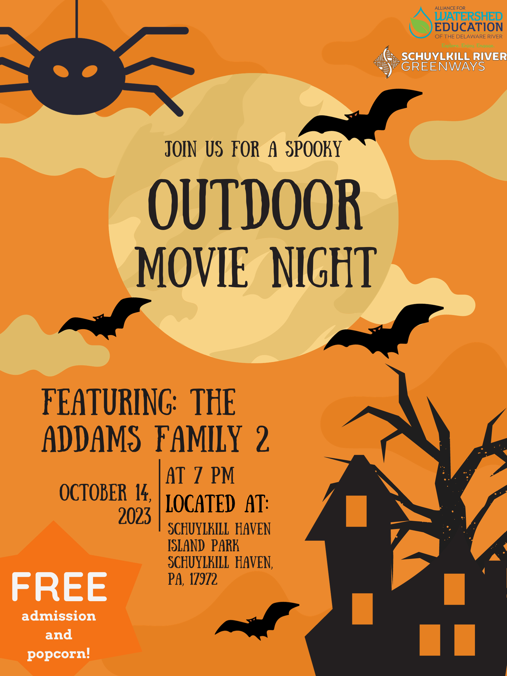 Free outdoor movie at Schuylkill Haven Island Park!